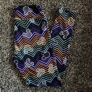 LuLaRoe Disney Mickey Mouse Leggings OS